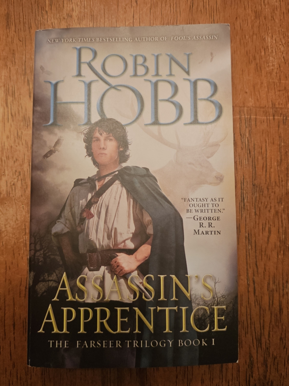 Robin Hobb "Assassin's Apprentice" Paperback Book - Blue/Gold Cover
